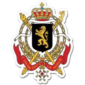 Belgium Coat of Arms Emblem Wall Window Car Sticker Decal