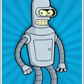 Bender Futurama Movie Vinyl Sticker
