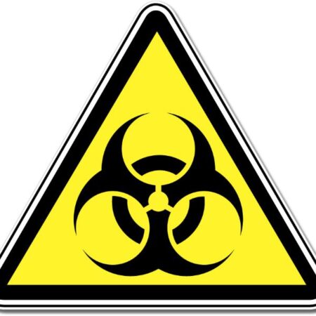 Bio Hazard Triangle Sign Wall Window Car Vinyl Sticker Decal