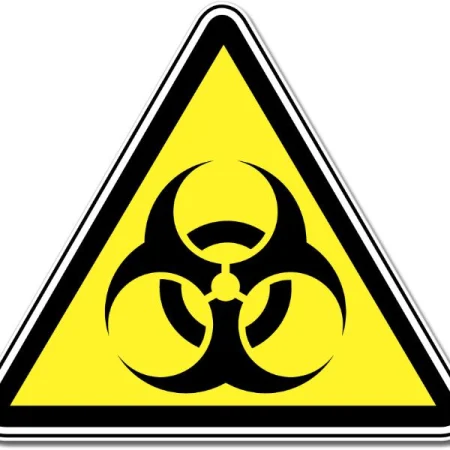 Bio Hazard Triangle Sign Wall Window Car Vinyl Sticker Decal