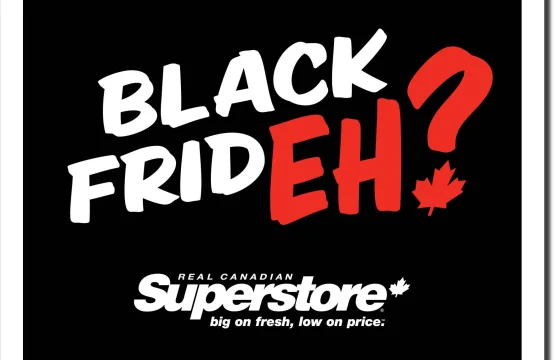 Black Friday lawn bag sign