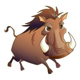 Boar Wildlife Forest Wall Window Car Vinyl Sticker Decal