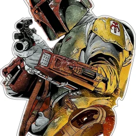 Boba Fett vinyl sticker