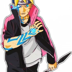 Boruto Naruto Next Generations Karma Jougan With Kunai vinyl sticker / printed vinyl decal