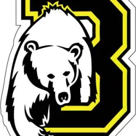 Boston Bruins Logo White Bear Vinyl Sticker
