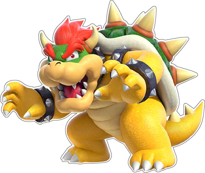 Bowser Super Mario King Koopa Angry Game Vinyl Sticker Decal Bowser Super Mario King Koopa Angry Game Vinyl Sticker Decal