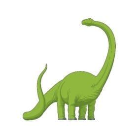 Brachiosaurus Dinosaur Wall Window Car Vinyl Sticker Decal