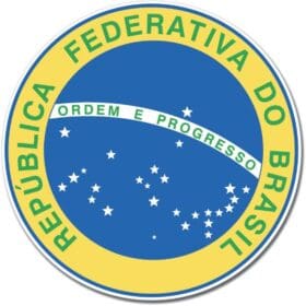 Brazil National Seal Emblem Wall Window Car Sticker Decal