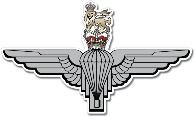 British Army Parachute Regiment Emblem Vinyl Sticker Decal