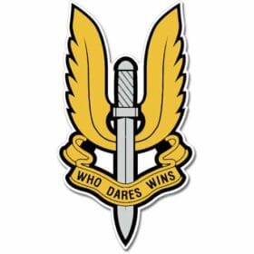 British Army Special Air Service Who Dares Wins Emblem Sticker