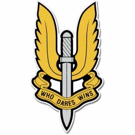 British Army Special Air Service Who Dares Wins Emblem Sticker