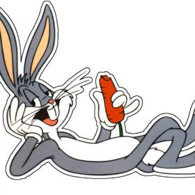 Bugs-Bunny-Eating-Red-Carrot-vinyl-sticker