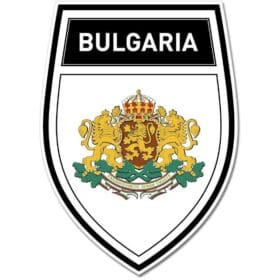 Bulgaria Shield Coat of Arms Emblem Wall Window Car Sticker Decal