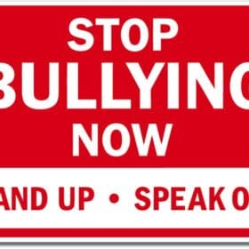 Bullying Stop Now Wall Window Car Vinyl Sticker