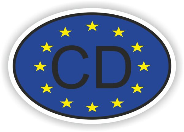 CD-Corps-Diplomatic-Country-Code-vinyl-sticker