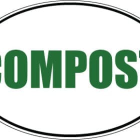 COMPOST Oval Bumper Vinyl Sticker