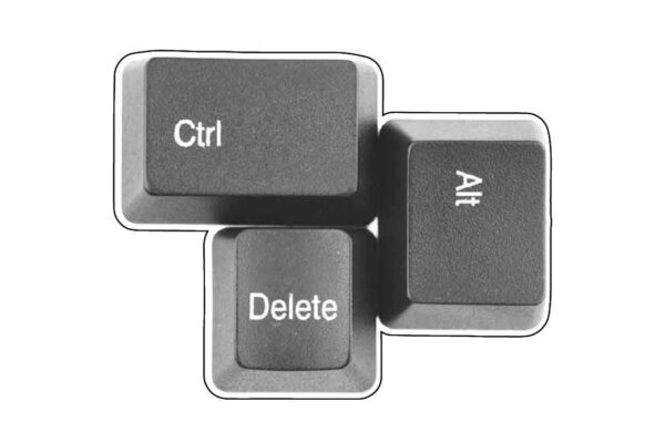 CTRL-ALT-DEL The Best Gamer Computer Keyboard Shortcut Security Keys vinyl sticker