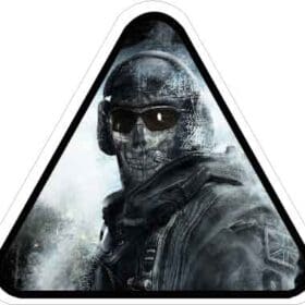 Call Of Duty Ghost Video Game Vinyl Sticker