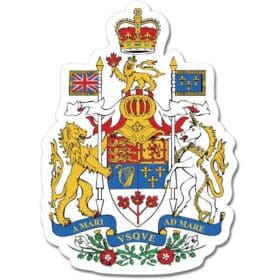 Canada Coat of Arms Emblem Wall Window Car Vinyl Sticker Decal