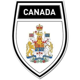 Canada Shield Coat of Arms Emblem Wall Window Car Sticker Decal