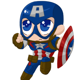 The soldier enhanced with super serum: Captain America. Part of the Avengers, he is Steve Rogers with a heart of gold but a virgin.