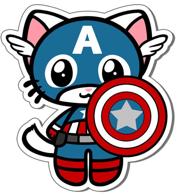 Captain-America-Baby-Kitten-vinyl-sticker