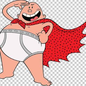 Captain-Underpaints-With-Red-Cloak-vinyl-sticker