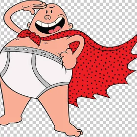 Captain-Underpaints-With-Red-Cloak-vinyl-sticker