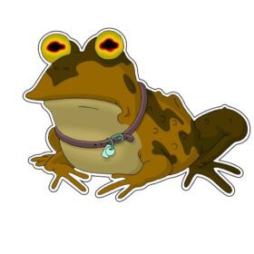 Cartoon-Hypno-Frog-Toad-vinyl-sticker