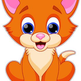 Cat-Cute-Orange-Kitten-vinyl-sticker