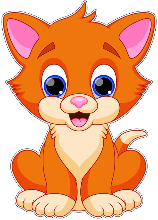 Cat-Cute-Orange-Kitten-vinyl-sticker