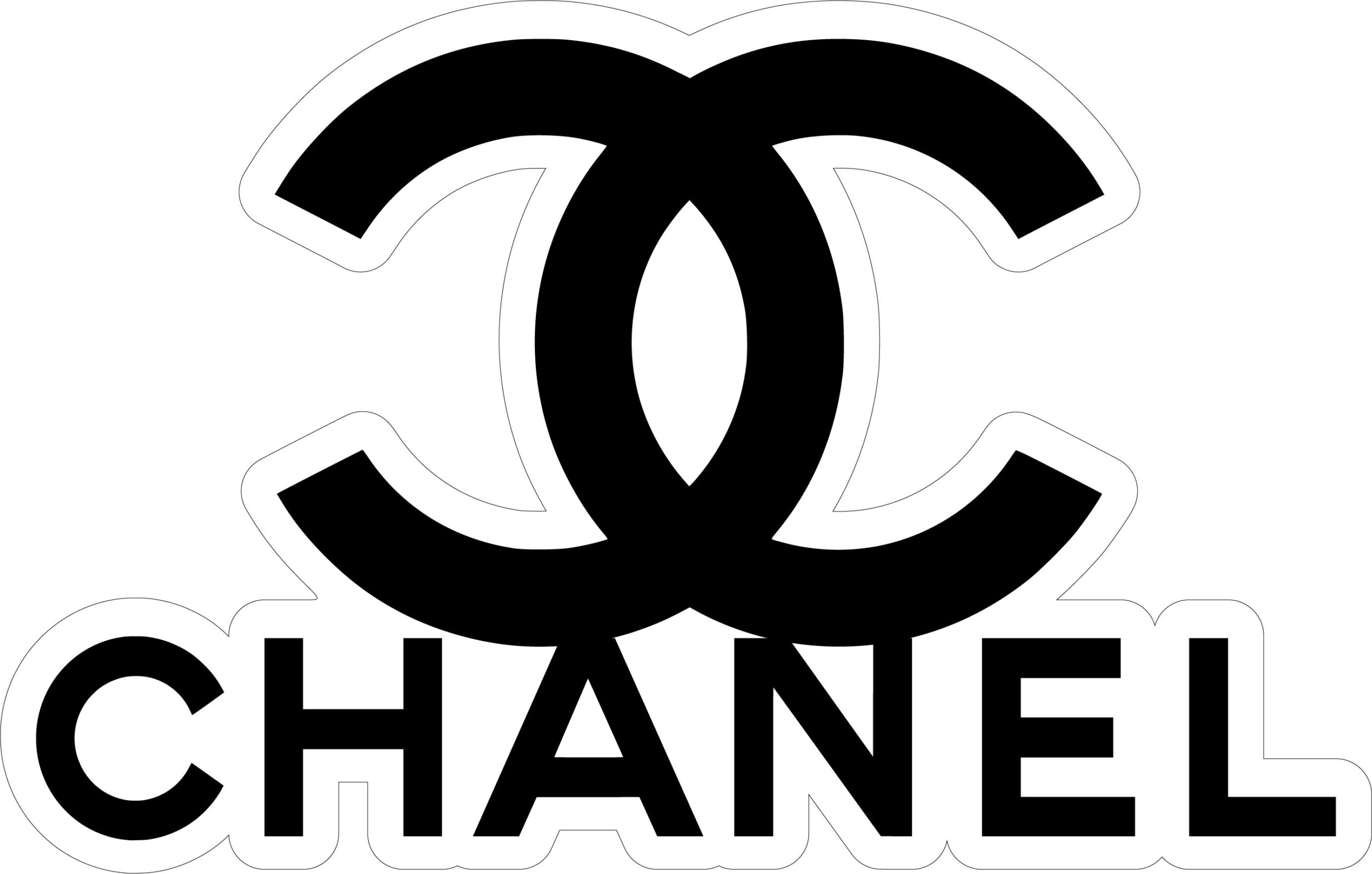 Chanel Logo vinyl sticker printed vinyl decal AG Design