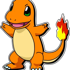 Charmander Fire Pokemon Nintendo Charizard Vinyl Sticker
