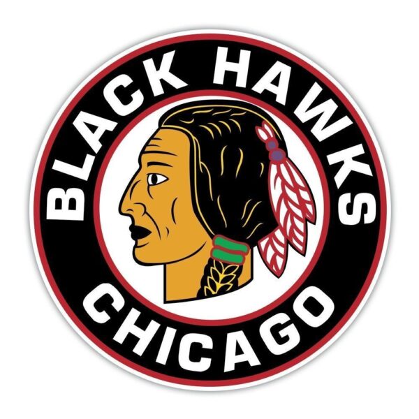 Chicago Blackhawk vinyl sticker