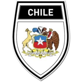 Chile Shield Coat of Arms Emblem Wall Window Car Sticker Decal