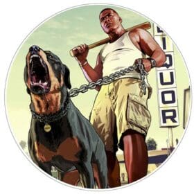 Chop-Grand-Theft-AutoV-Vinyl-Sticker