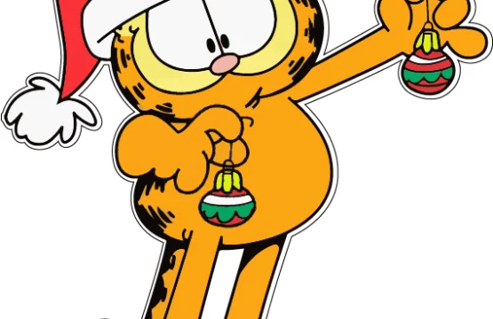 Christmas Garfield Comic Strip Character Vinyl Sticker