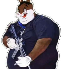Chungus Bunnies Cartoon vinyl sticker