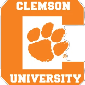 Clemson Tigers 1 NCAA Logo vinyl sticker