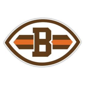 Cleveland Brown NF Football vinyl sticker