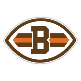 Cleveland Brown NF Football vinyl sticker