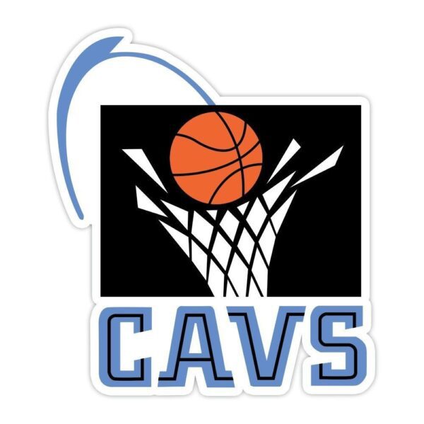 Cleveland Cavaliers NBA Logo Basketball vinyl sticker