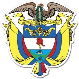 Colombia Coat of Arms Emblem Wall Window Car Sticker Decal