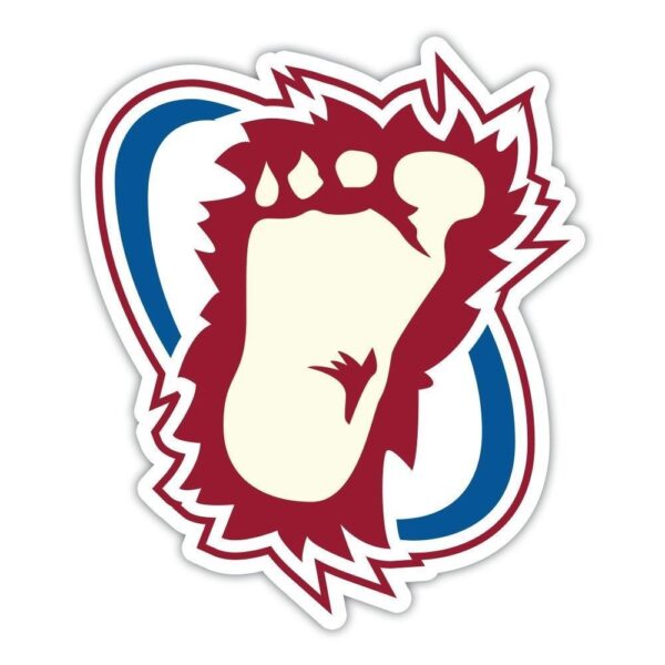 Colorado Avalanche NHL Hockey Foot Logo vinyl sticker