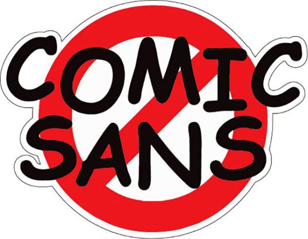 Comic Sans Font Meme vinyl sticker
