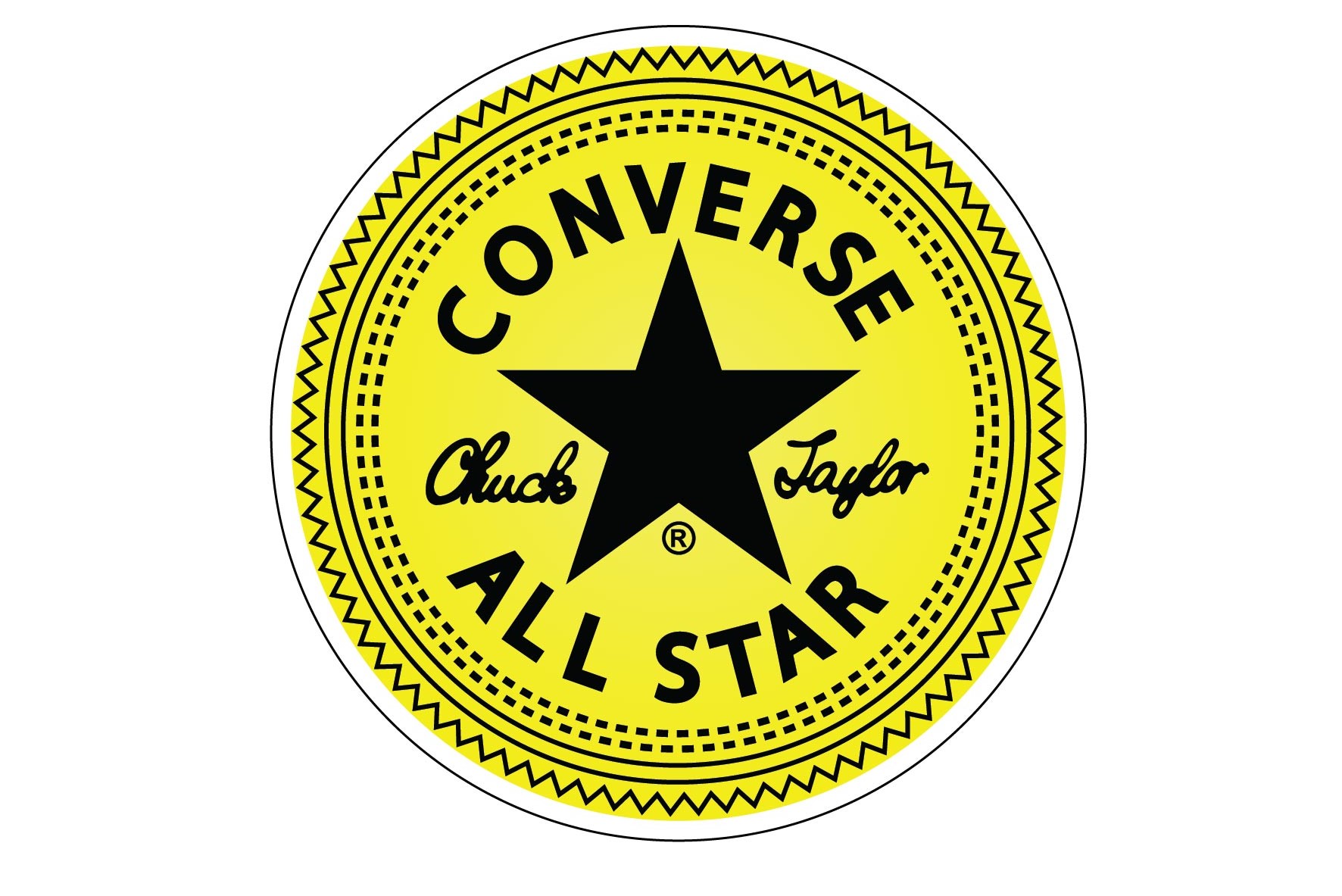Converse All Stars Shoe Enthusiast Sneaker Golden Vinyl Sticker