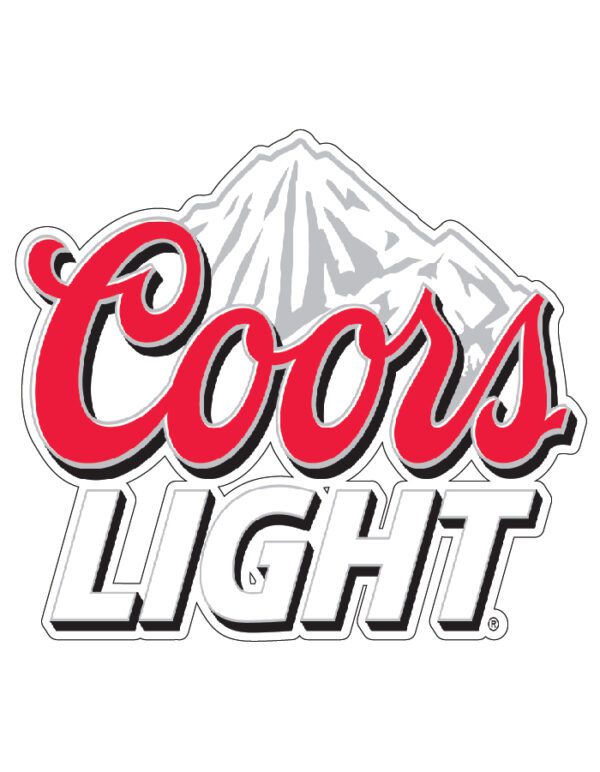 Coors Light vinyl sticker