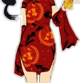 Corona Chan Pretty Chinese Girl vinyl sticker