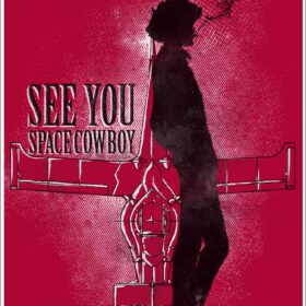 Cowboy Bebop Spike Spiegel Swordfish Bounty Hunter Space Ship Vinyl Sticker