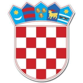 Croatia Coat of Arms Emblem Wall Window Car Sticker Decal